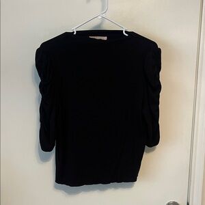 Philosophy Black Long Sleeve Top